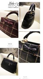 หมดค่ะ กระเป๋าLuluhouse รุ่น L110-02claretbl/cl กระเป๋าสไตล์เกาหลี งานคุณภาพของแท้ 